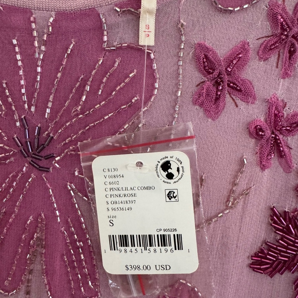 NWT Free People Jewel Mini Dress - Pink/Lilac size small - Picture 3 of 5